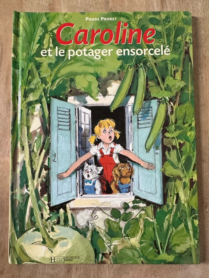 Livre rare difficile à trouver Caroline et le potager ensorcelé jardin bd album Pierre Probst