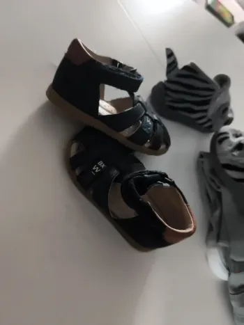 Sandalette Bleu