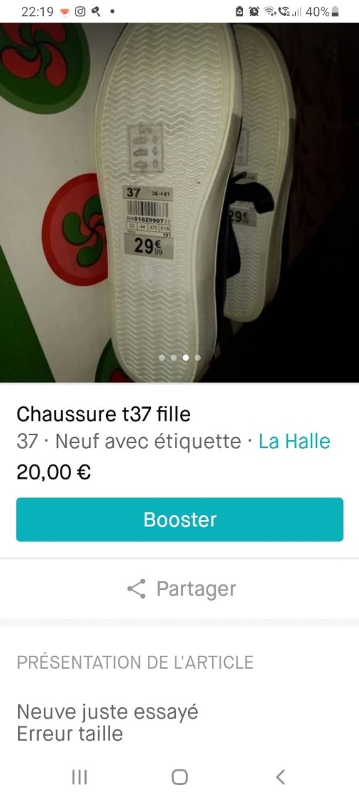 Chaussures fille t37 - photo numéro 2