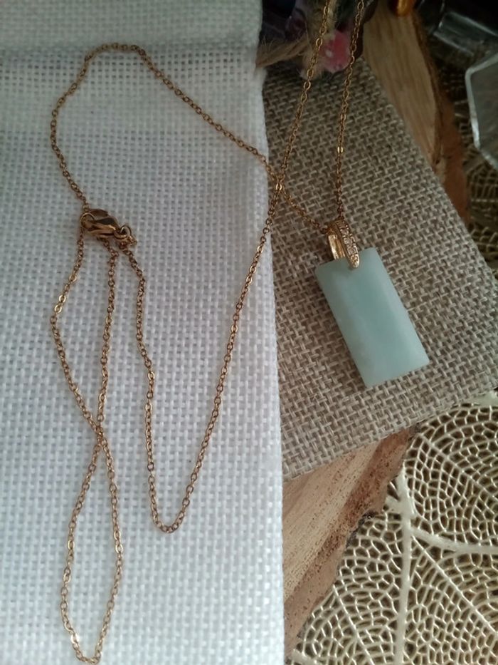 Collier pierre naturelle d'amazonite 🩵. - photo numéro 4