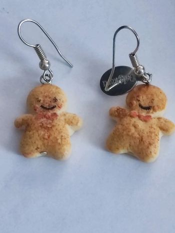 Boucles d'oreilles biscuit