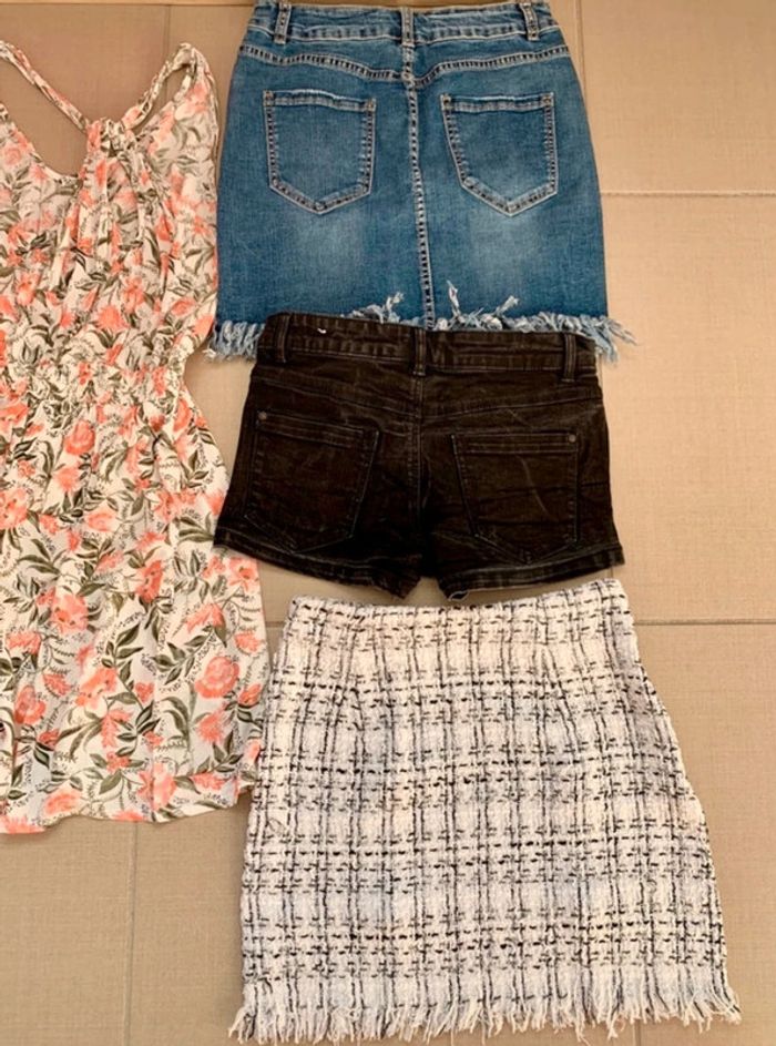 Lot robes/short/jupes taille 34/xs - photo numéro 4