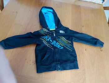 Veste zippée à capuche taille 3 ans en très bon état
