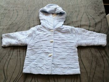 Gilet  blouson bleu ciel 1 mois Mixte