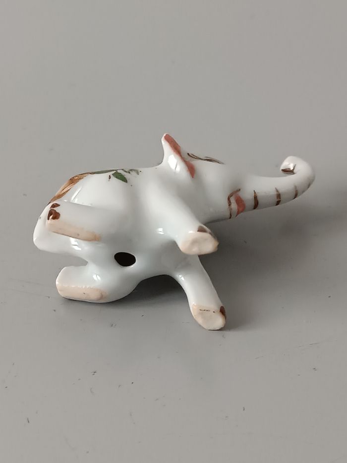 Éléphant porcelaine vintage - photo numéro 2