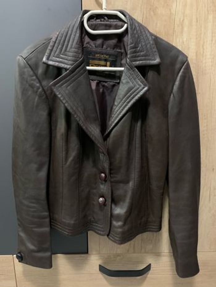 Veste cuir femme t 42