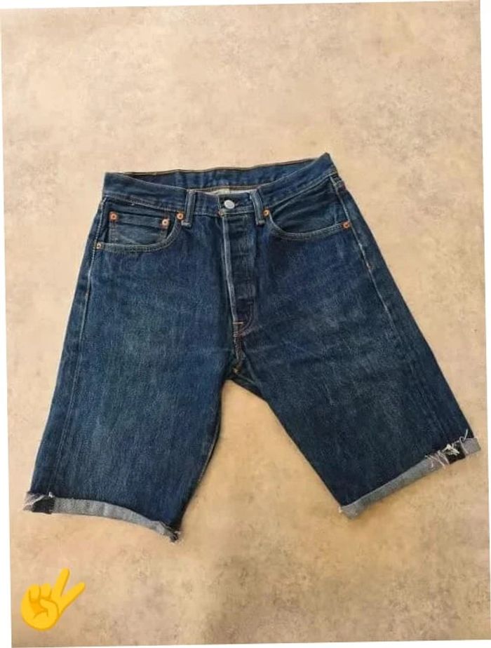 Short Levi's 501 W32 FR42 Bleu marine Homme Men SHO168b - photo numéro 3