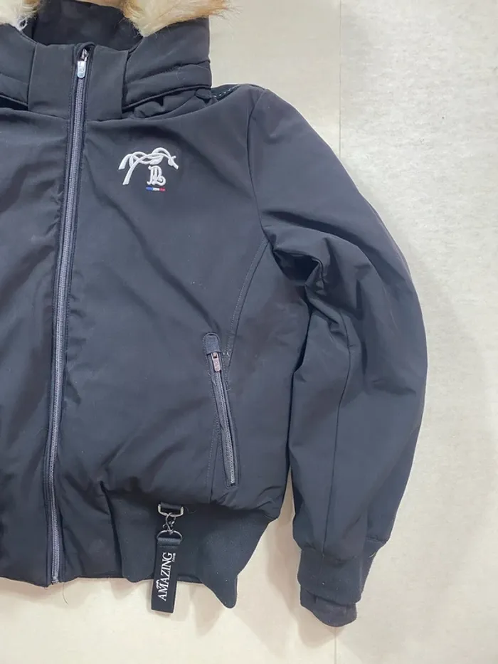Veste d’équitation Penelope Amazing team noire – Taille XL – doublure polaire & capuche fourrée - photo numéro 3