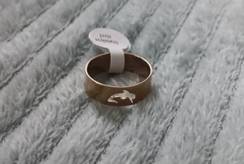Bague acier inoxydable taille 20 dauphin