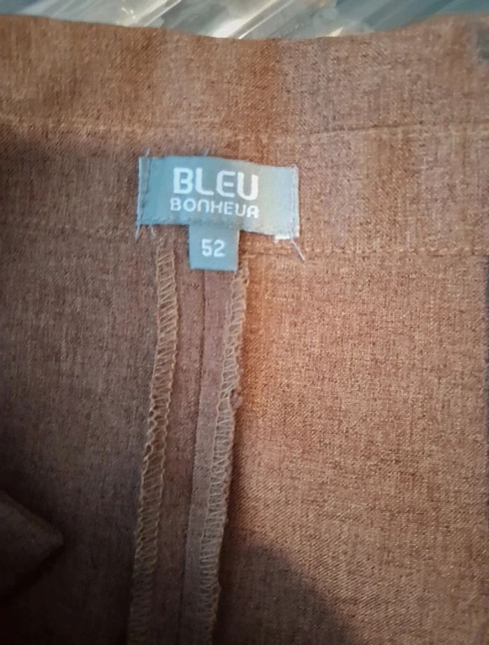 🎩 Tailleur marron grande taille – Chic & Élégant – Taille 52 - Bleu Bonheur 🎩 - photo numéro 3