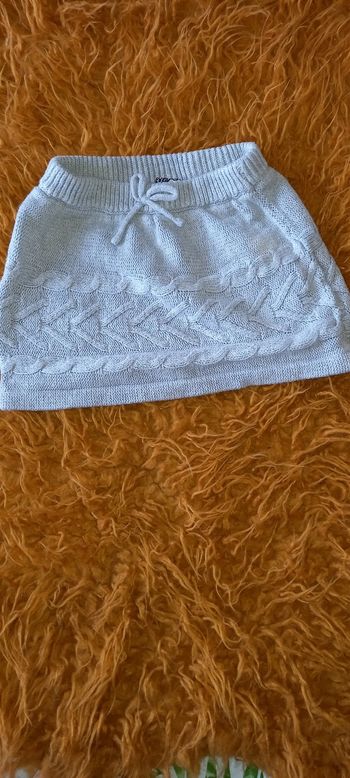 Jupe laine tape à l'œil