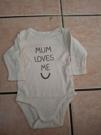Body manche longue 6 mois 