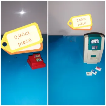 Thème* accessoire / caisse enregistreuse - borne retrait billets