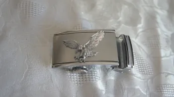 boucle de ceinture argenté Aigle 