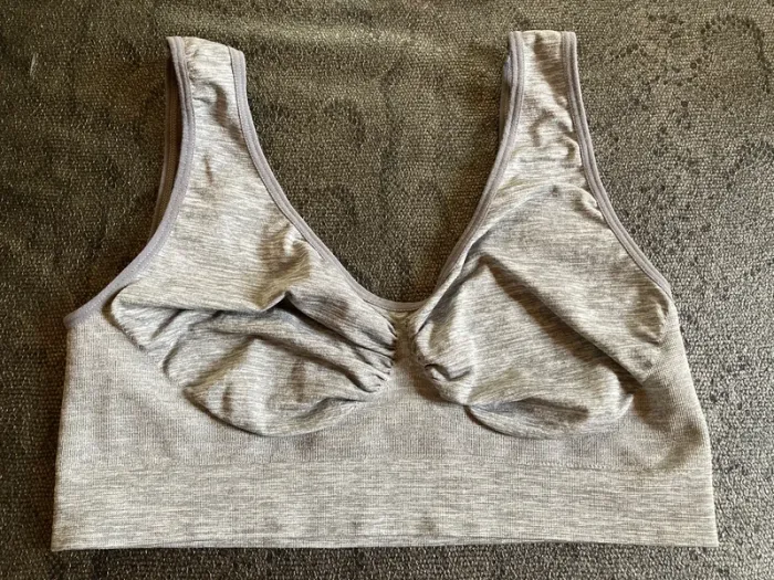 Soutien gorge sans armature brassière grise XL