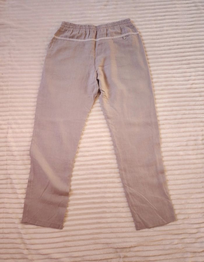 Pantalon en lin gris – Taille 38, parfait printemps/été/automne - photo numéro 4
