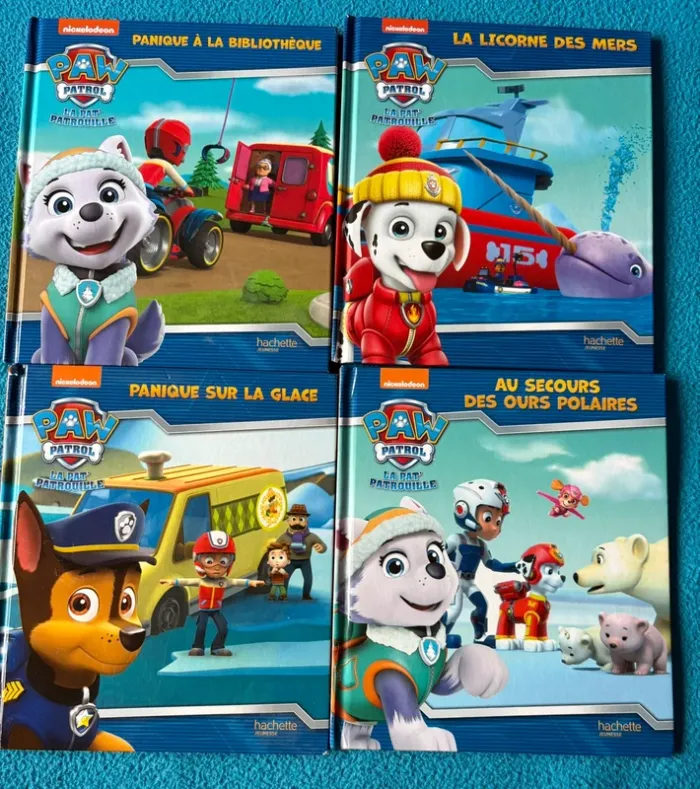 Lot de 4 livres Pat Patrouille