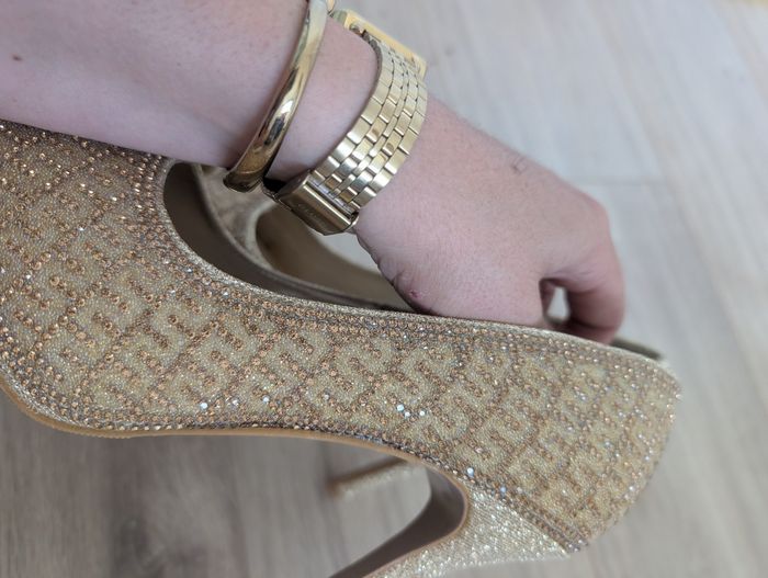 Chaussures hauts talons dorées 38 - photo numéro 8