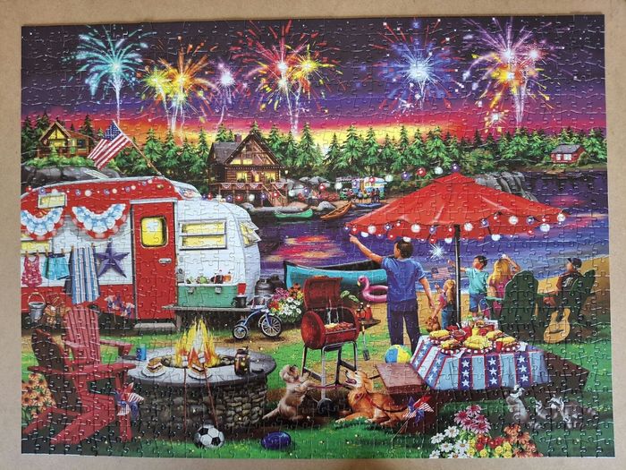 Puzzle Buffalo 1000 pièces "Fourth by the Lake" - photo numéro 2