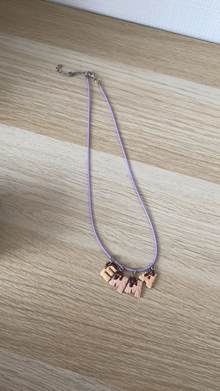 Collier prénom Emma en fimo