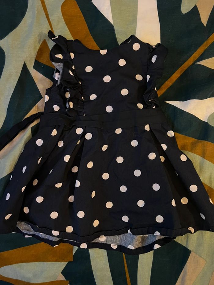 Petit robe à pois bleu Kiabi taille 9 mois
