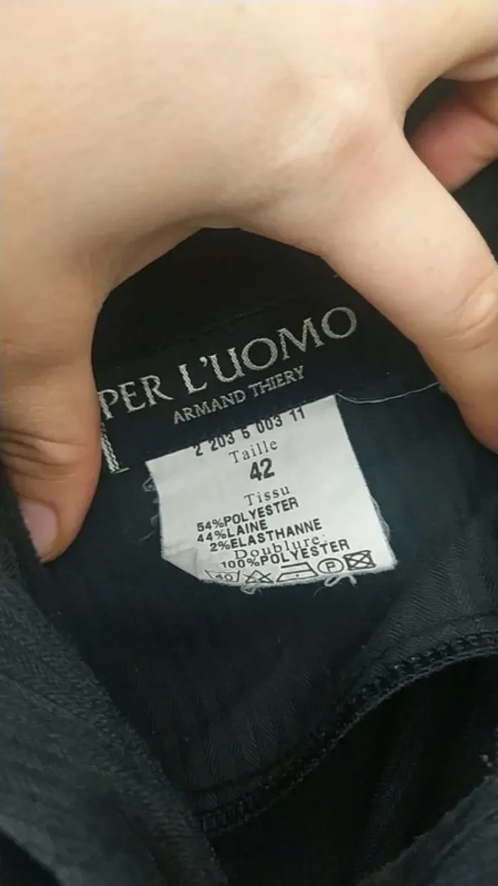 369- Pantalon costume, per l'uomo, armand thiery, taille 42 - photo numéro 4