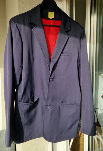 Veste blazer homme vintage laine Made in France Tim Bargeot bleu M/L