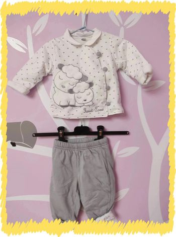 Ensemble doublé, taille 6 mois