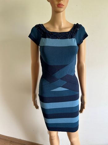 Robe bleue à manches courtes Morgan taille S excellent état