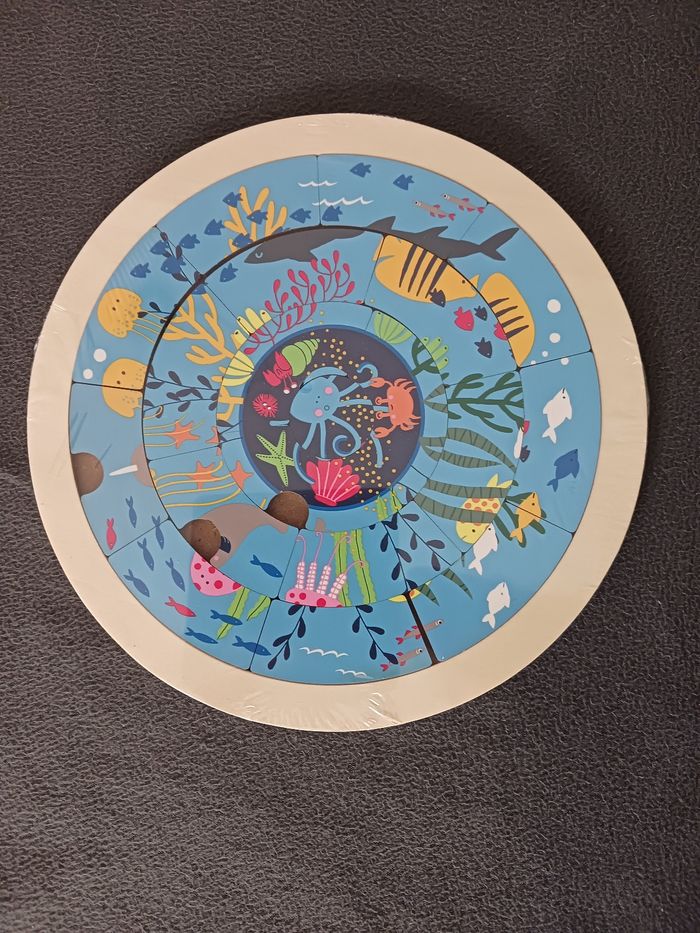 Puzzle rond en bois Vertbaudet - photo numéro 4