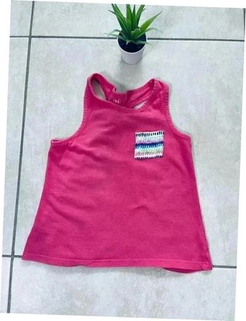 Débardeur 4/5 ans rose en coton