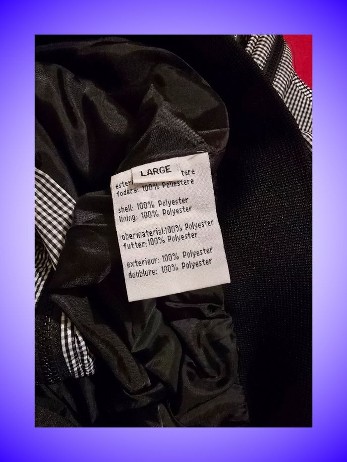 Blouson Bomber Hamaki-Ho – Motif Pied-de-Poule Micro – Noir et Blanc – Taille 40 L – Très Bon État - photo numéro 5