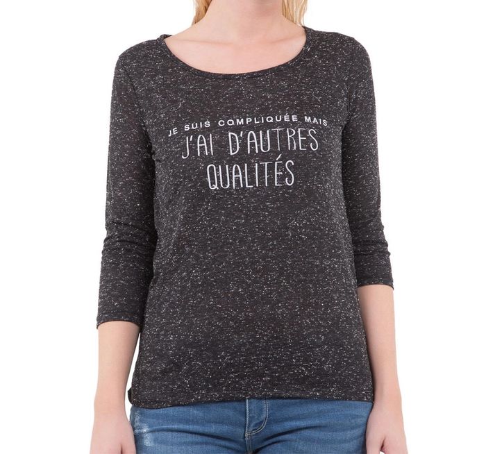 T-shirt "Je suis compliquée" - Taille S - photo numéro 2