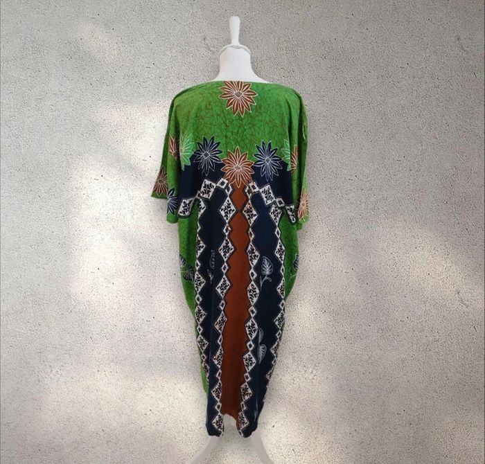 Robe longue manches courtes caftan taille unique robe de plage - photo numéro 4