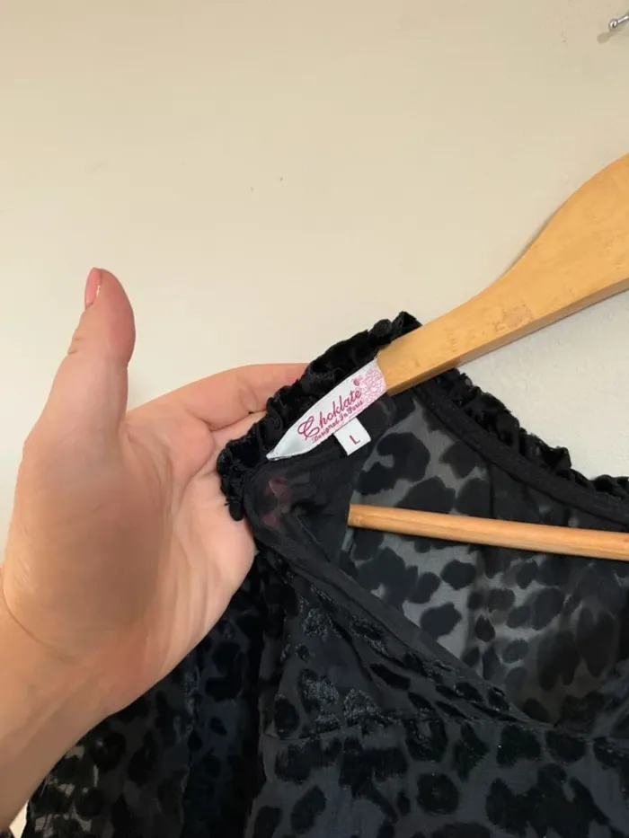 Blouse léopard noir - photo numéro 5