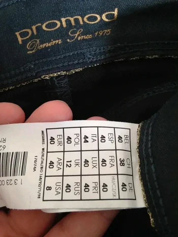Pantalon jean slim 40 Promod - photo numéro 7