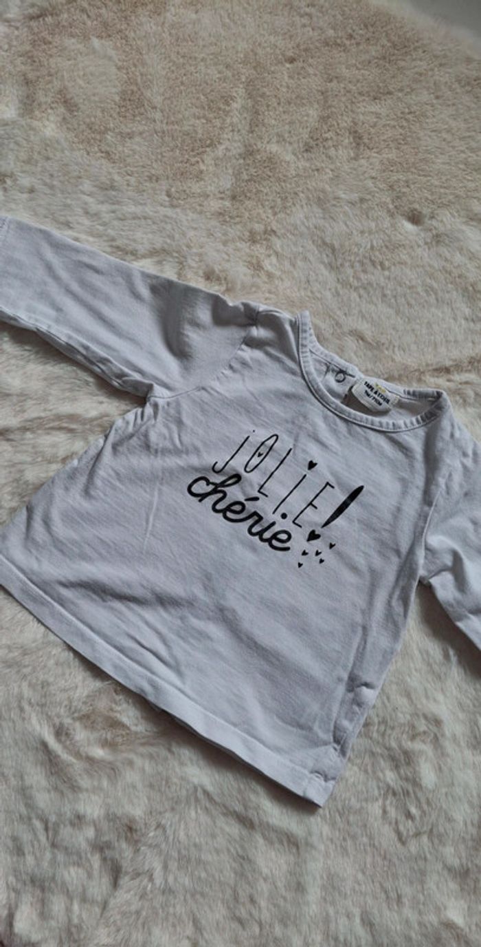 T-shirt manches longues TAO taille 9 mois - photo numéro 2