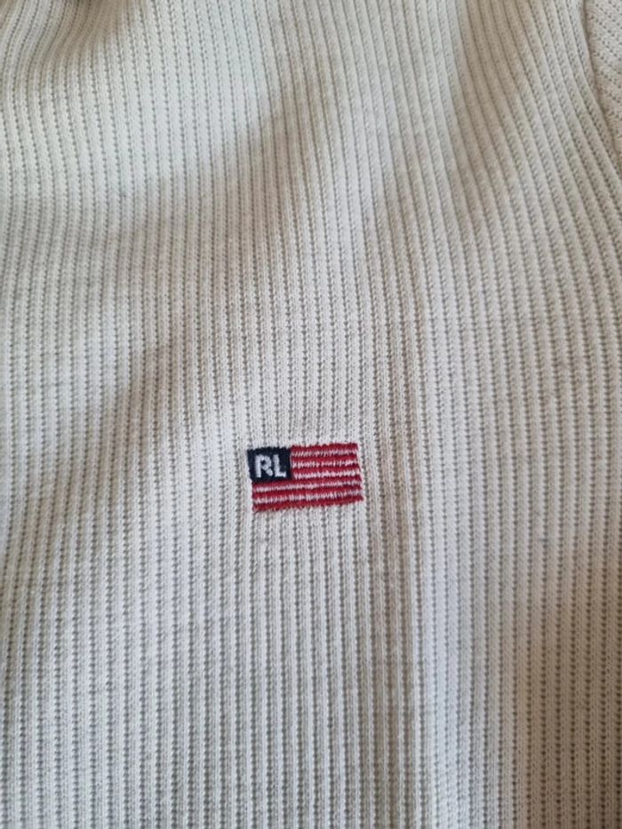 Polo manches longues Ralph Lauren crème/beige, S Femmes - photo numéro 4