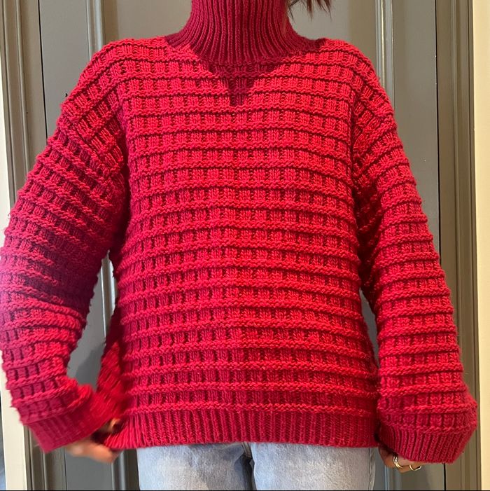 Pull col roulé