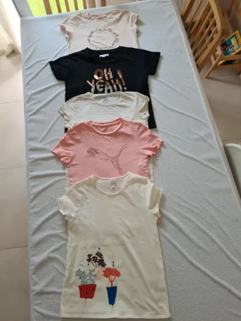 Lot de 5 t-shirts 12 ans