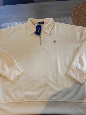 Pull avec col beige Ralph Lauren  taille M