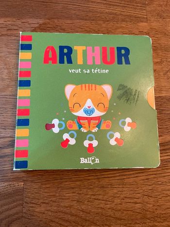 Livre cartonné animé Arthur veut sa tétine
