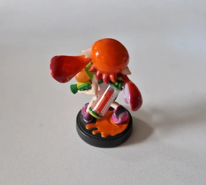 Figurine Inkling Fille Girls Orange Variante Amiibo Smash Bros - photo numéro 2