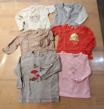 Lot de 6 t shirt 1 ans