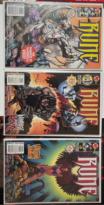 Lot 3 comics vo Rune