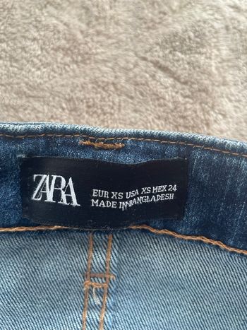 Jupe en jeans bleu marine Zara Taille XS parfait état