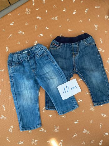 Lot jeans 12 mois
