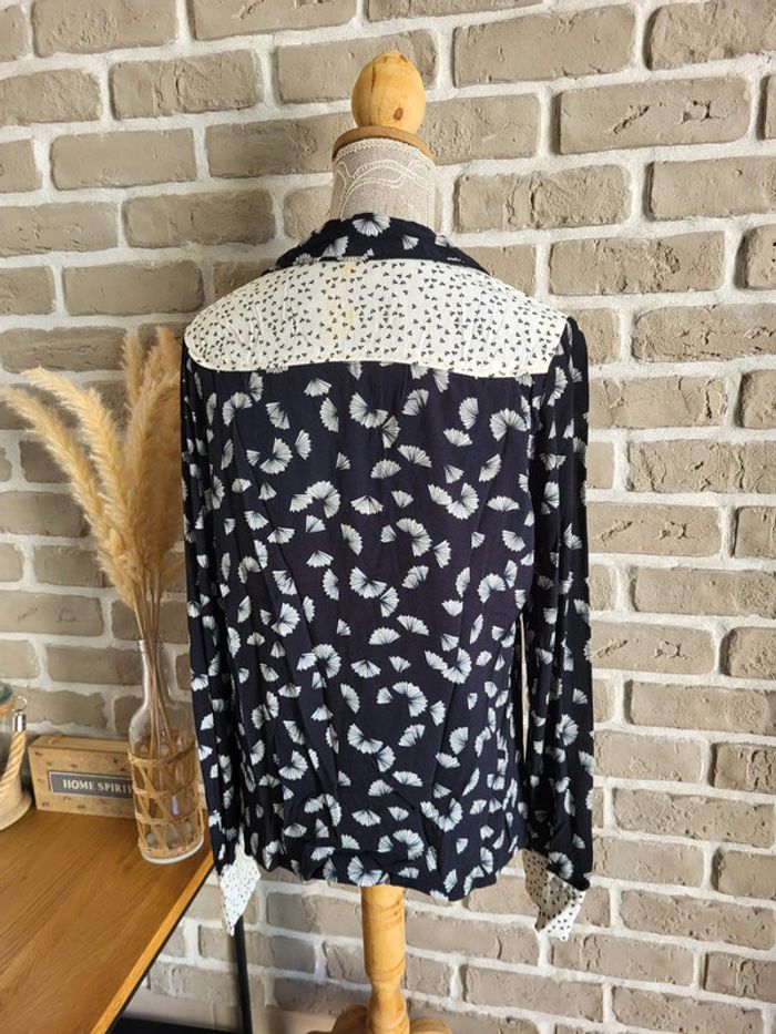 Chemise à motifs éventails noir et blanc - Mademoiselle R de La Redoute - photo numéro 8