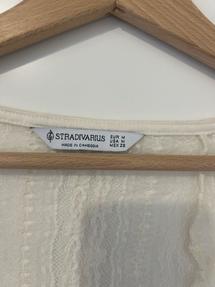 Top Stradivarius en dentelle - Taille M - Neuf - photo numéro 4