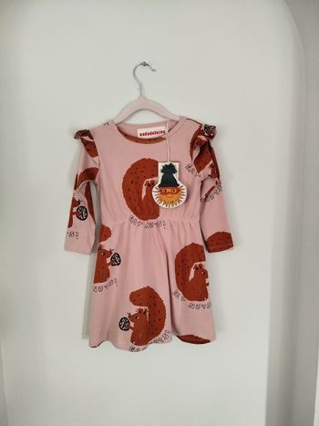 Jolie robe Nadadelazos 2 ans écureuil squirrel Neuve